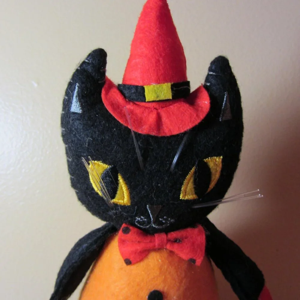 plush target 2017 halloween black cat shelf sitter (W4035)